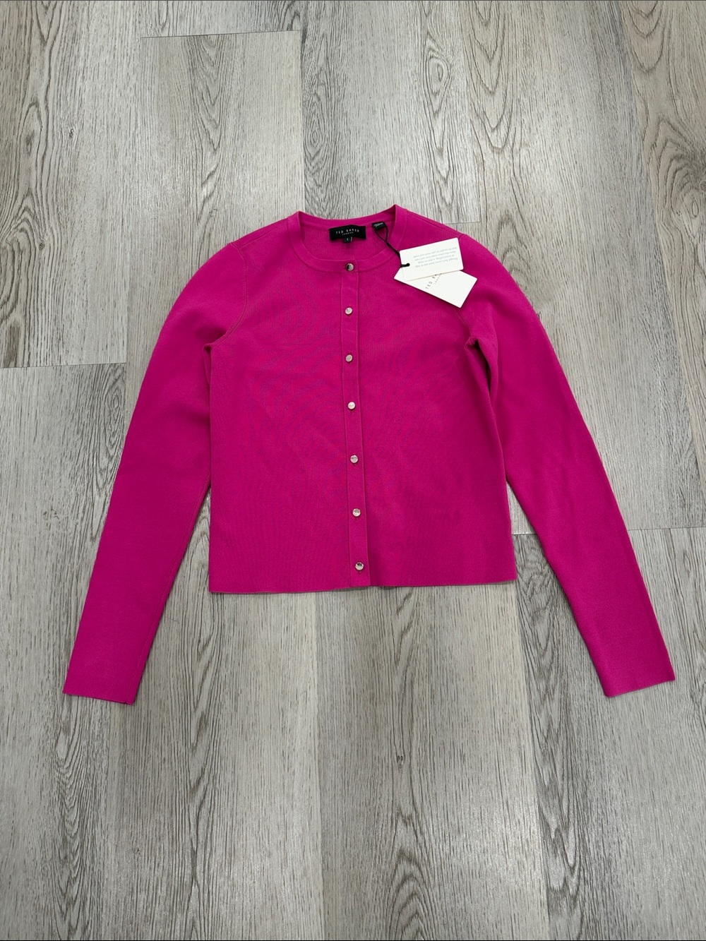 Ted baker Bright Fuchsia Snap-Front Cardigan